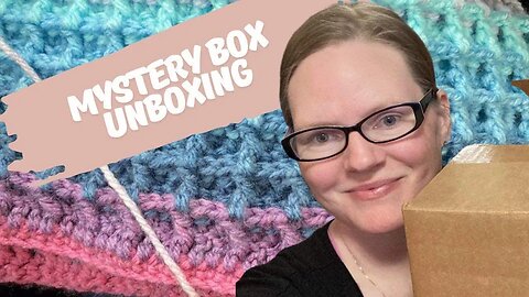 My very first yarn mystery box unboxing. Lion Brand Yarn Mystery Box