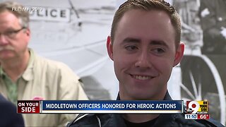 Middletown officers honored for saving couple from fire