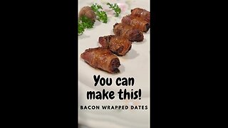 How to Make Bacon Wrapped Dates in the Air Fryer #Shorts