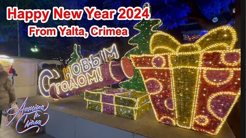 Happy New Year 2024, From th Yalta, #Crimea Embankment