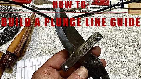 How To: build a plunge line guide / Knife grinding guide