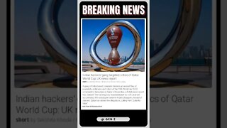 Indian hackers' gang takes down UK news site for criticizing Qatar World Cup! | #shorts #news