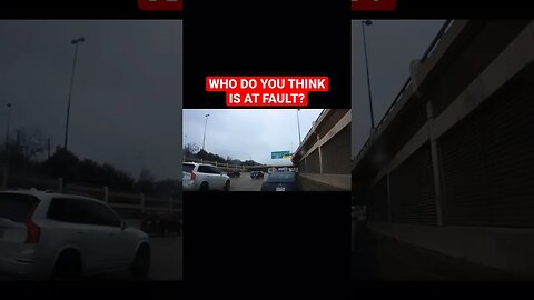 Tesla Rear Ended After Illegal Lane Change Not At Fault? 🫵 Thoughts? #law #lawyer #shorts #dashcam