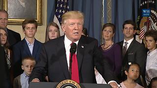 President Trump Gives Statement On Healthcare