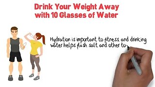 Drink Your Weight Away with 10 Glasses of Water