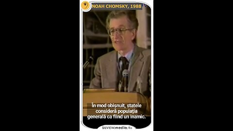 "Statul este INAMICUL TRADITIONAL al poporului" - Noah Chomsky