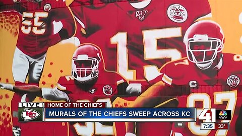 Chiefs murals sweep across KC