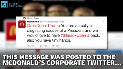 McDonald’s Tweet Ridicules Trump Before It Gets Deleted