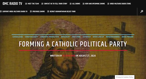 Forming A Catholic Political Party