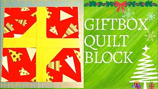 GIFT WITH BOW QUILT BLOCK