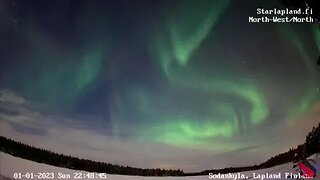 Northern Lights-Sodankylä, Finland 🌟 01/01/23 22:41