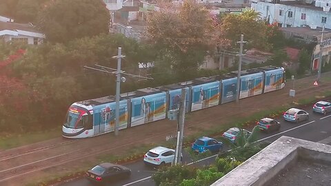 Tram from above