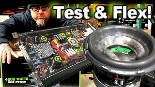 Amp Test & Extreme Sub BASS Flex! Sound Qubed Q1-4500 Monoblock on the AD-1 Amp Dyno