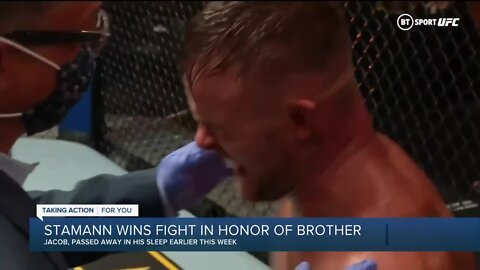 Michigan MMA fighter honors late brother in win