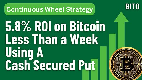 5.8% ROI Using Bitcoin ETF BITO by Selling Cash Secured Put - Continuous Wheel Strategy