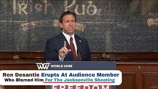 Ron Desantis Erupts At Audience Member Who Blamed Him For The Jacksonville Shooting-World-Wire