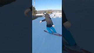 Learn this SKI TRICK before the TERRAIN PARK!! #skiing #shorts #ski