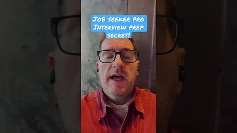 Job Interview Prep.. Secret! #jobseekers #jobinterview #shorts