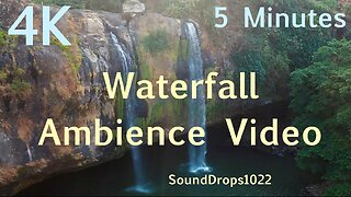 Refreshing Waterfall Sounds for Quick Relaxation | 5-Minute Nature