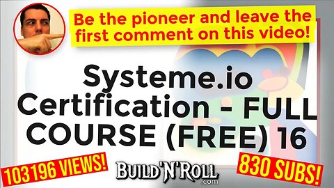 Systeme.io Certification - FULL COURSE (FREE) 16