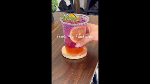 purple yuzu mint soda