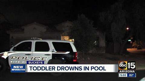 Buckeye toddler pulled from pool passes away