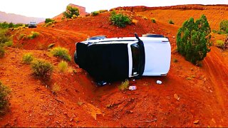 Brand New Bronco Rolled on Side