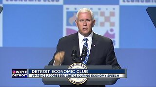 Vice President Mike Pence speaks to Detroit Economic Club