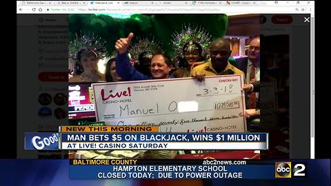 Laurel man wins more than $1 million on $5 bet at Maryland Live!