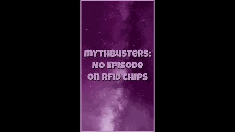 #MYTHBUSTERS CANT FILM ABOUT #RFID - #CinemaFacts by #TylerPolani