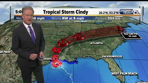 Tropical Storm Cindy update 6/21/17 - 5pm