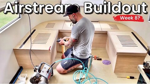 Airstream Build Out || Built in Bench With Storage