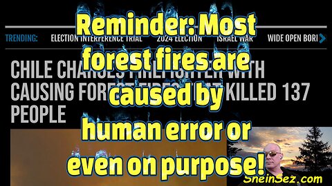 Reminder: Most forest fires are caused by human error or even on purpose!-546