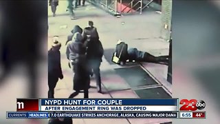 Couple drops engagement ring down grate during proposal in NYC