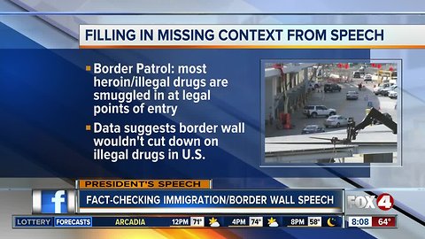 Fact-checking President Trump's border wall speech