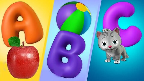Phonics Song with THREE Words A For Apple ABC Alphabet Songs with Sounds for Children