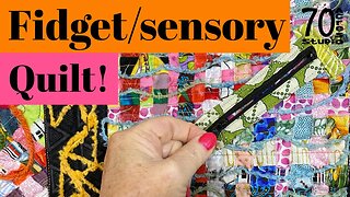 Adding Fidgets to our Fidget Quilt, Part 4. #quilting #fidgetQuilt