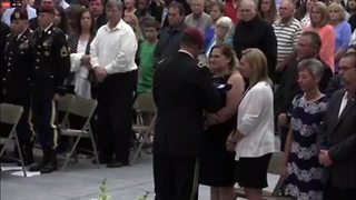 A Hero's Funeral: Full Military Honors were performed during Army Sgt. Jonathon Hunter's funeral at Columbus East High School