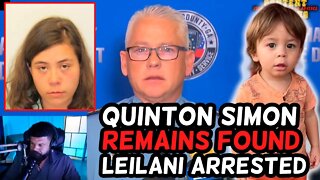 Quinton Simon, HUMAN REMAINS FOUND, PRESS CONFERENCE! LEILANI SIMON ARRESTED!