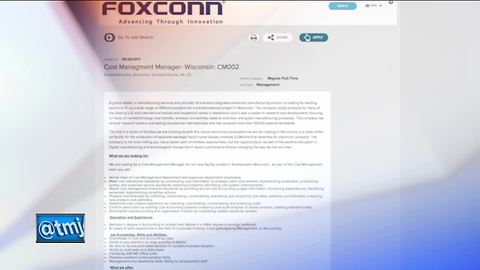 Foxconn accepting job applications