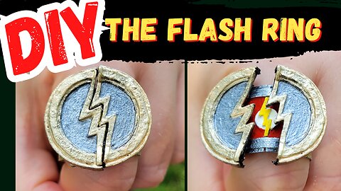 How to Make The Flash Ring | Cardboard Craft