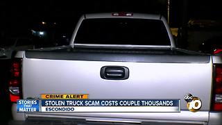 Stolen truck scam costs couple thousands