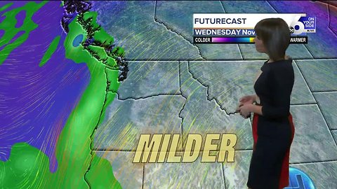 Rain and snow will make for some tricky travel conditions just as Thanksgiving arrives