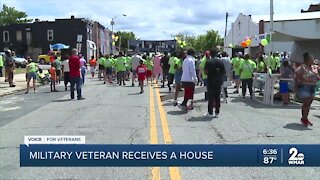 Adopt-A-Block, Inc gives away home to Military Veteran