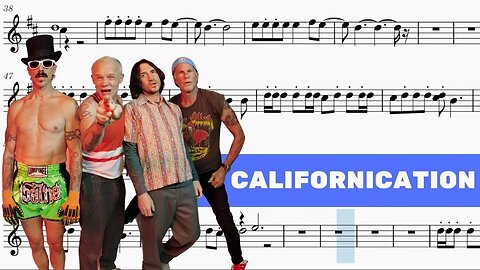 Red Hot Chili Peppers - Californication - Tenor Sax Sheet Music