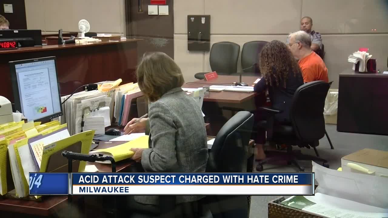 Milwaukee man charged with hate crime after acid attack