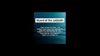 Lord of the sabbath #biblebuild #bibleverseoftheday📖😇 #bible
