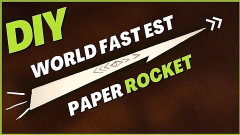 How to Make Paper Rocket That Fly Far | Making Paper Rocket in the World with Rubber Power