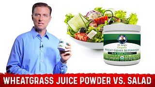 How Much Wheatgrass Juice Powder Equals How Much Salad? – Dr. Berg