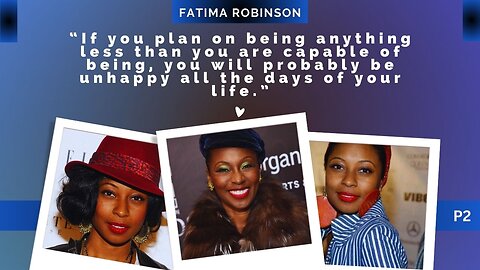 The BEST Interview Given By Fatima Robinson - P2